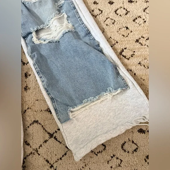 SER.O.YA ORSON WIDE LEG JOGGER SWEATPANTS, TIDAL, MEDIUM - Picture 9 of 16